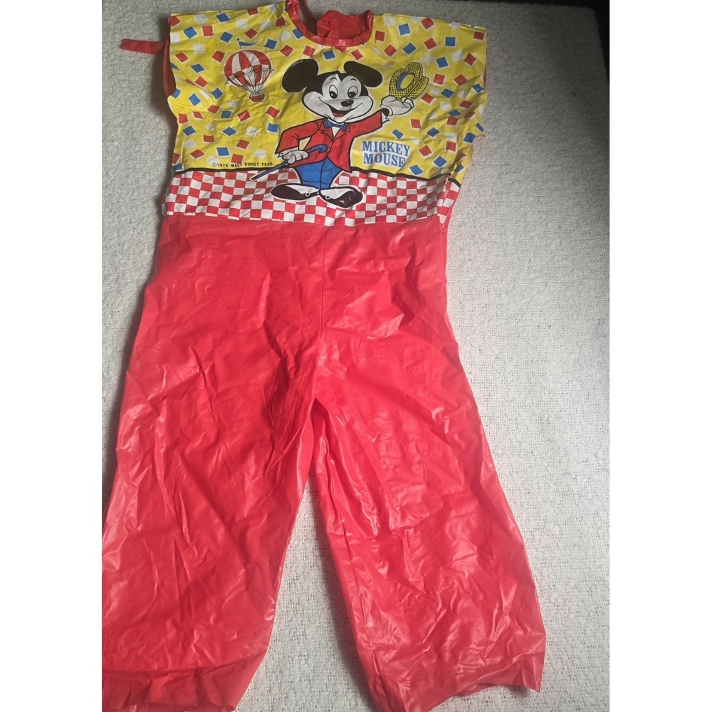 Vintage 1974 Ben Copper Mickey Mouse Plastic Costume Rare Find Halloween Costume